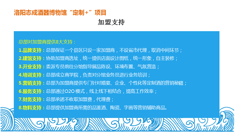 招商加盟支持